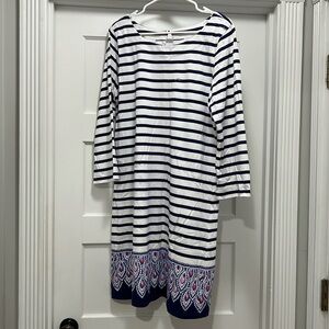 Lilly Pulitzer dress with 3/4 length sleeves, XL